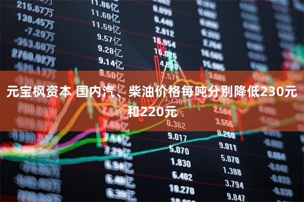 元宝枫资本 国内汽、柴油价格每吨分别降低230元和220元
