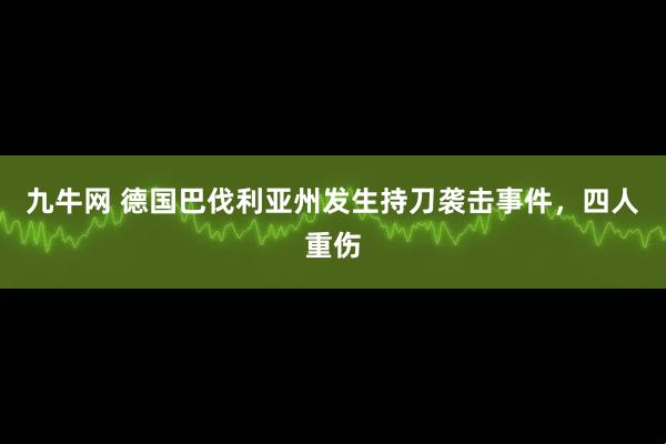 九牛网 德国巴伐利亚州发生持刀袭击事件，四人重伤